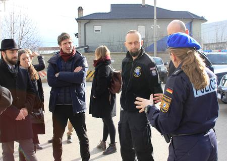 6. EULEX interns visit the Formed Police Unit