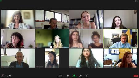 EULEX Head Lars-Gunnar Wigemark had an online discussion with Amsterdam University College students