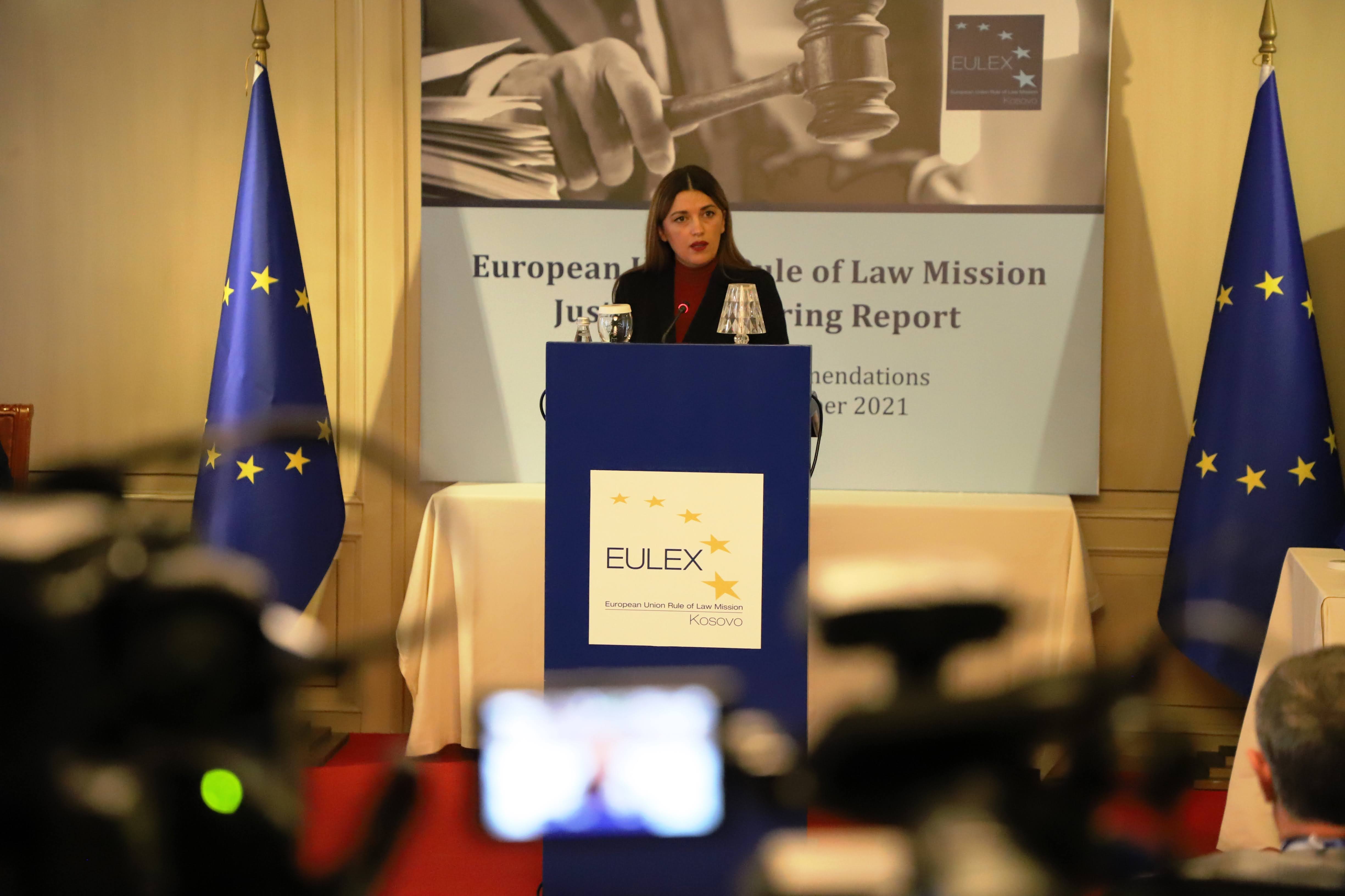 Justice Monitoring Report presented by EULEX 