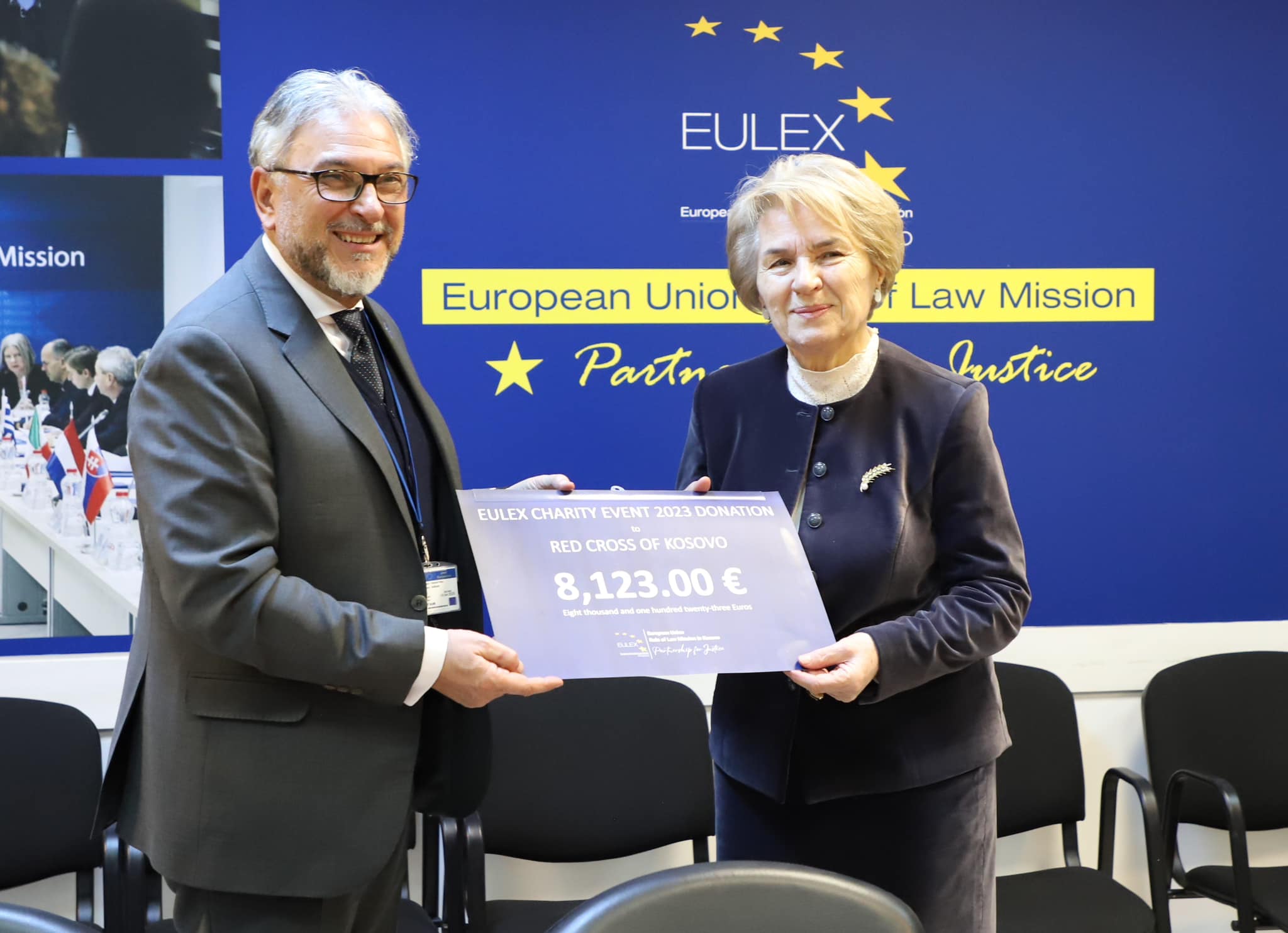 EULEX Charity Event’s Donation to Red Cross of Kosovo