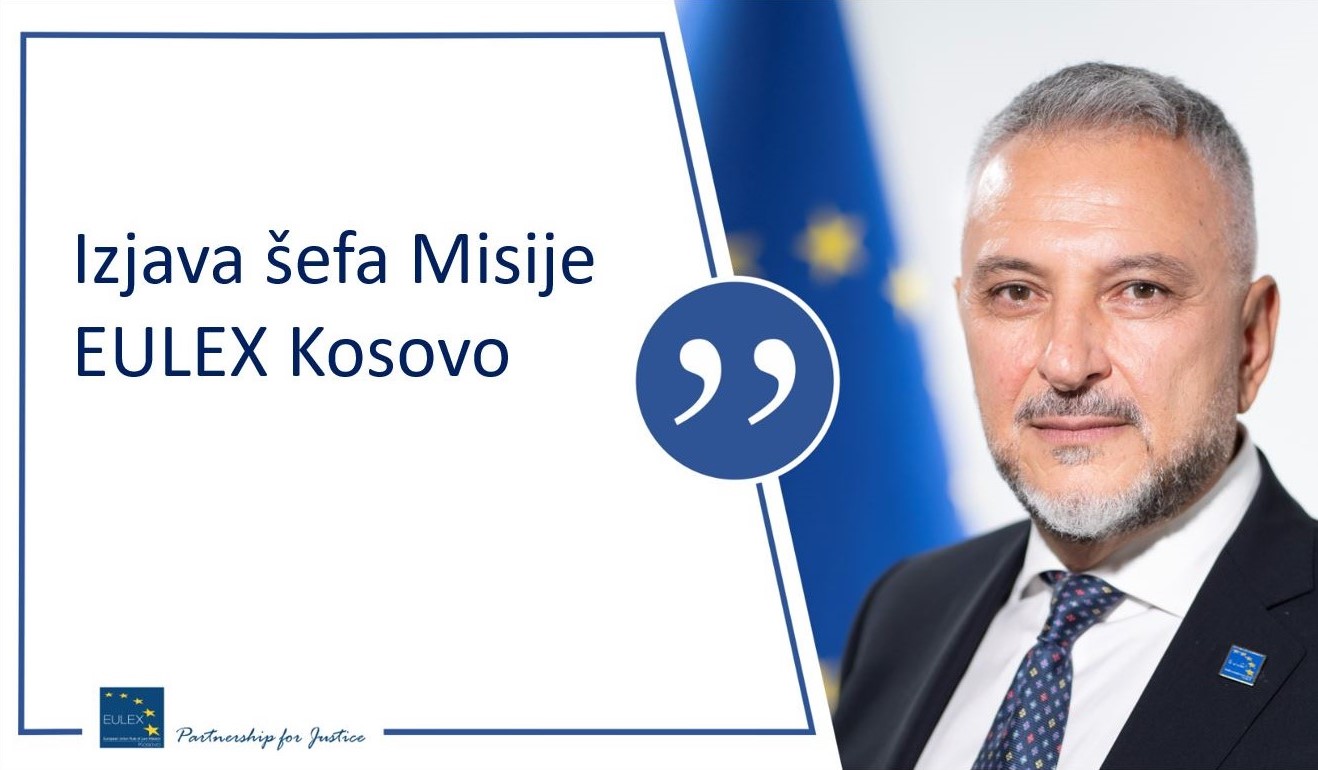 Izjava šefa Misije EULEX Kosovo