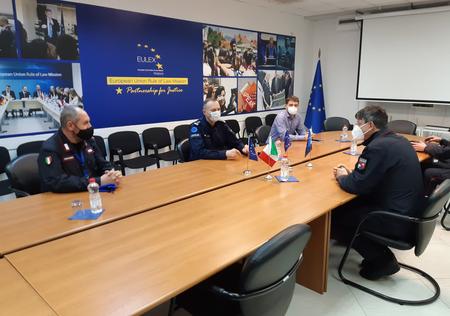 EULEX’s Deputy Head of Mission hosts the new Commander of the Italian Carabinieri Multinational Specialized Unit