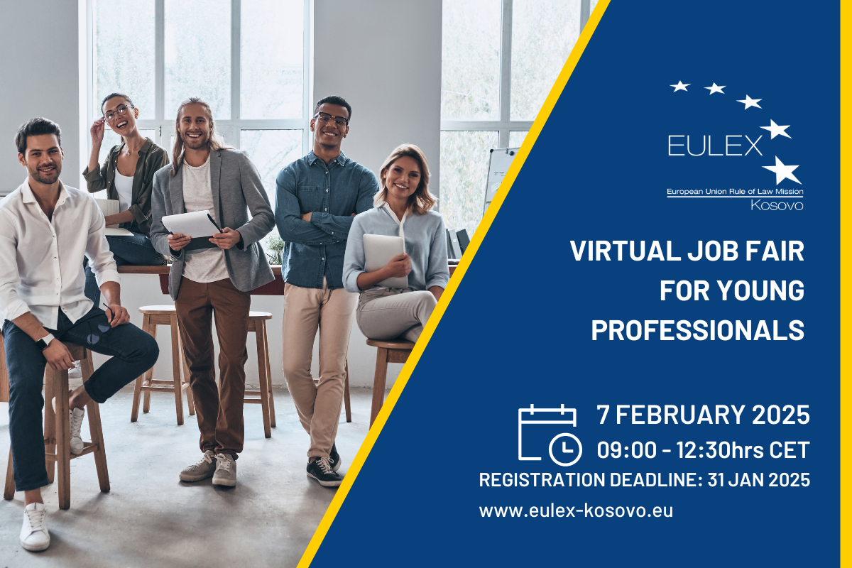 Join the EULEX Virtual Job Fair for Young Professionals: Your Path to an International Career!