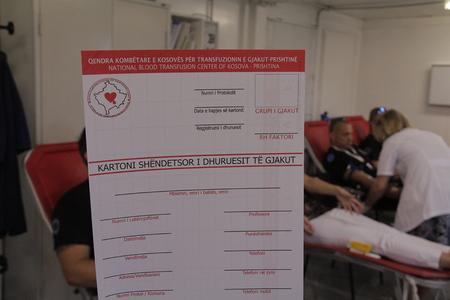 9. EULEX staff participates in the “Safe Blood For All” blood donation event