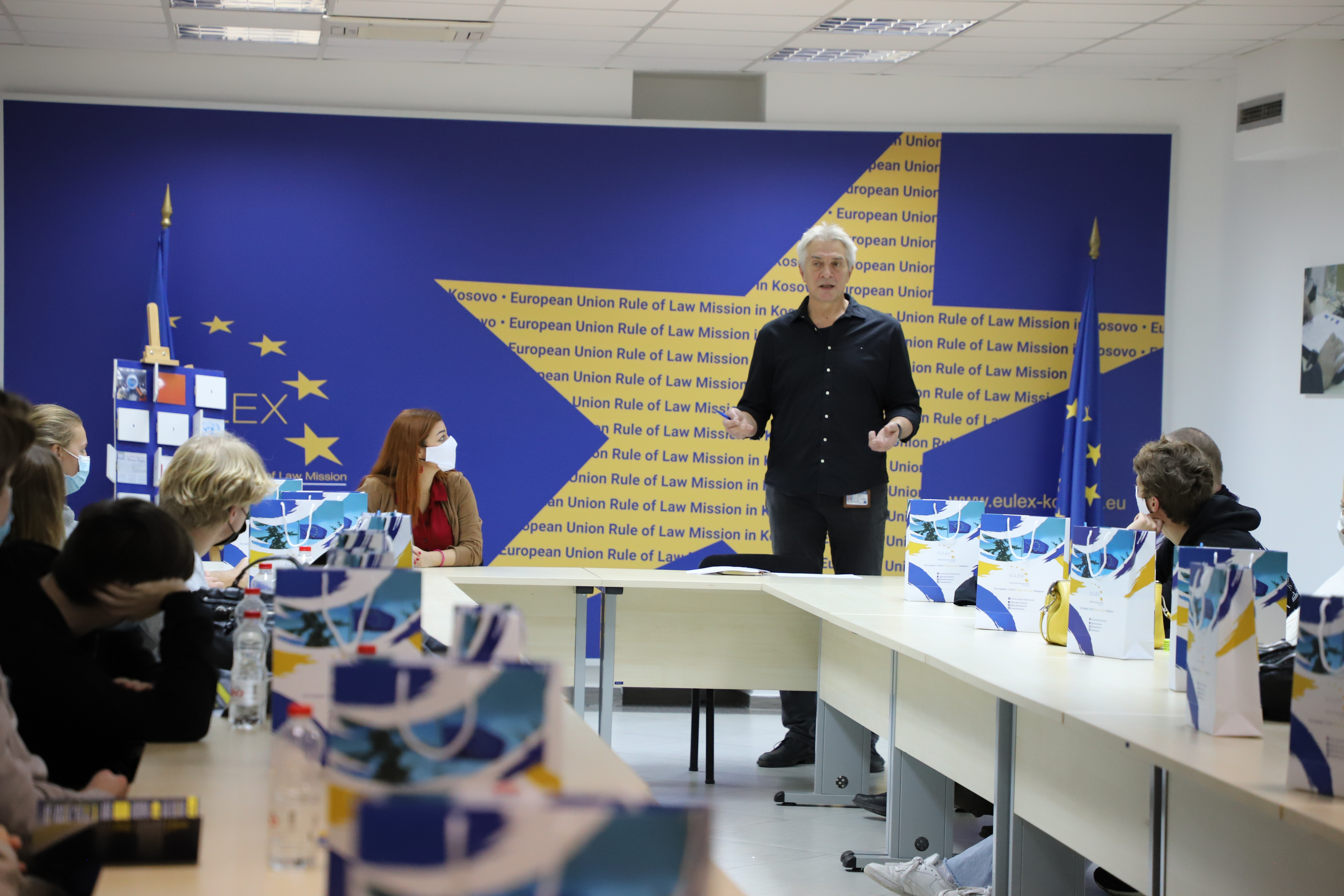 EULEX organised a study visit for Nærum Gymnasium students 