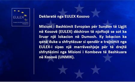 Statement of EULEX Kosovo