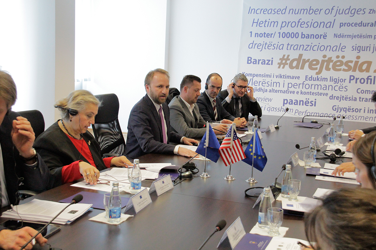 EULEX Head at the third Justice 2020 Board meeting