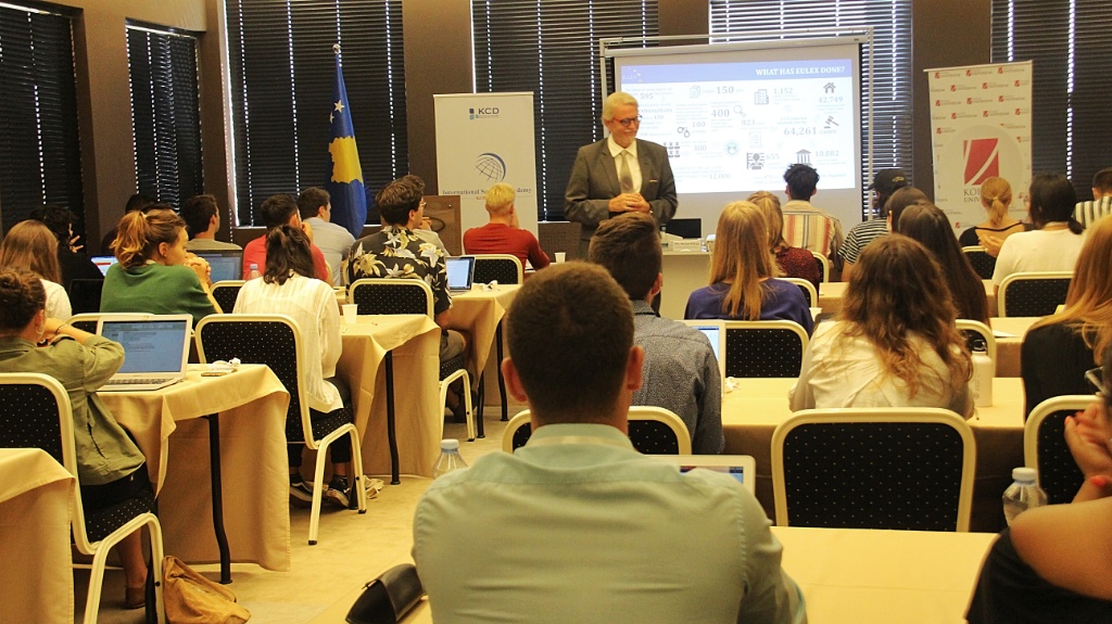 EULEX AHoM’s lecture at the Kosovo International Summer Academy