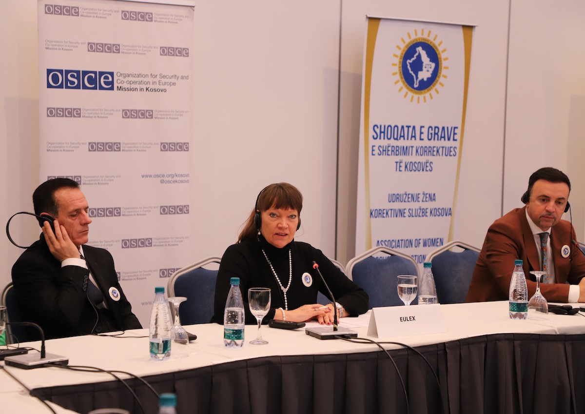 EULEX’s Head of Correctional Unit, Ritva Vähäkoski, participates in the annual event organized by the Association of Women in the Kosovo Correctional Service