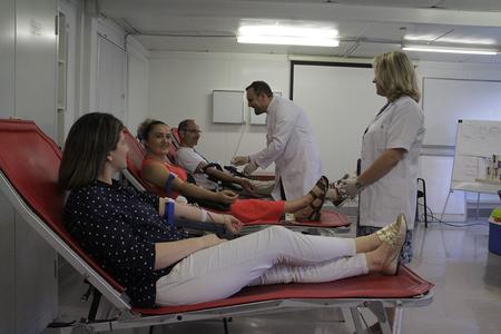 3. EULEX staff participates in the “Safe Blood For All” blood donation event