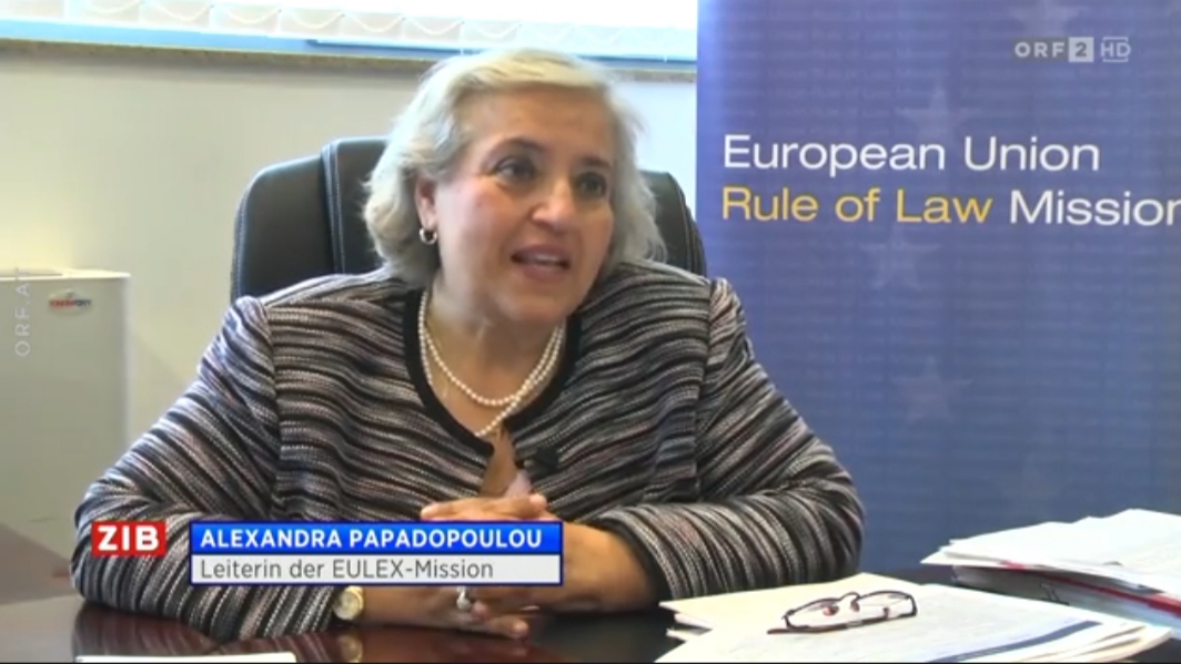 Intervju šefice EULEX-a, Alexandra Papadopoulou za austrijski ORF