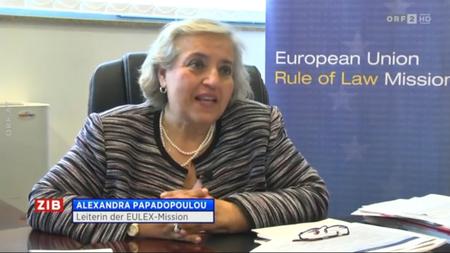 1. Intervju šefice EULEX-a, Alexandra Papadopoulou za austrijski ORF