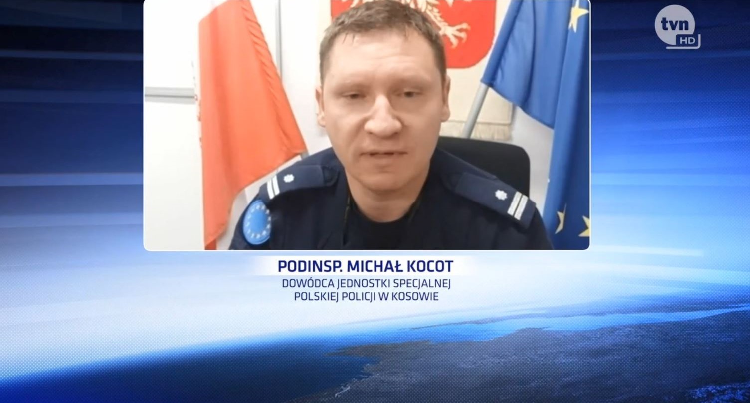 Intervista e Komandantit të Njësisë Policore të Specializuar të EULEX-it dhënë kanalit televiziv të Polonisë TVN