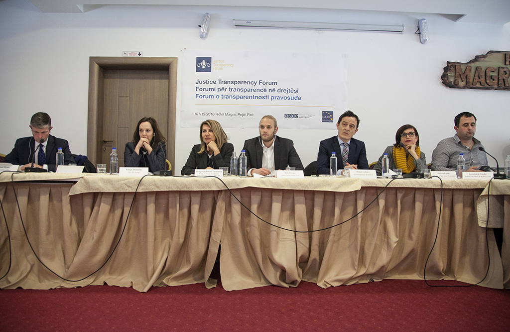 Misioni i OSBE-së në Kosovë dhe EULEX-i e filluan Forumin për Transparencë në Drejtësi