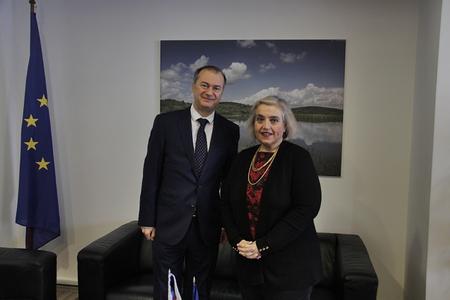 02. Alexandra Papadopoulou welcomed the Czech Ambassador at EULEX