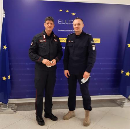 EULEX’s Deputy Head of Mission hosts the new Commander of the Italian Carabinieri Multinational Specialized Unit-2