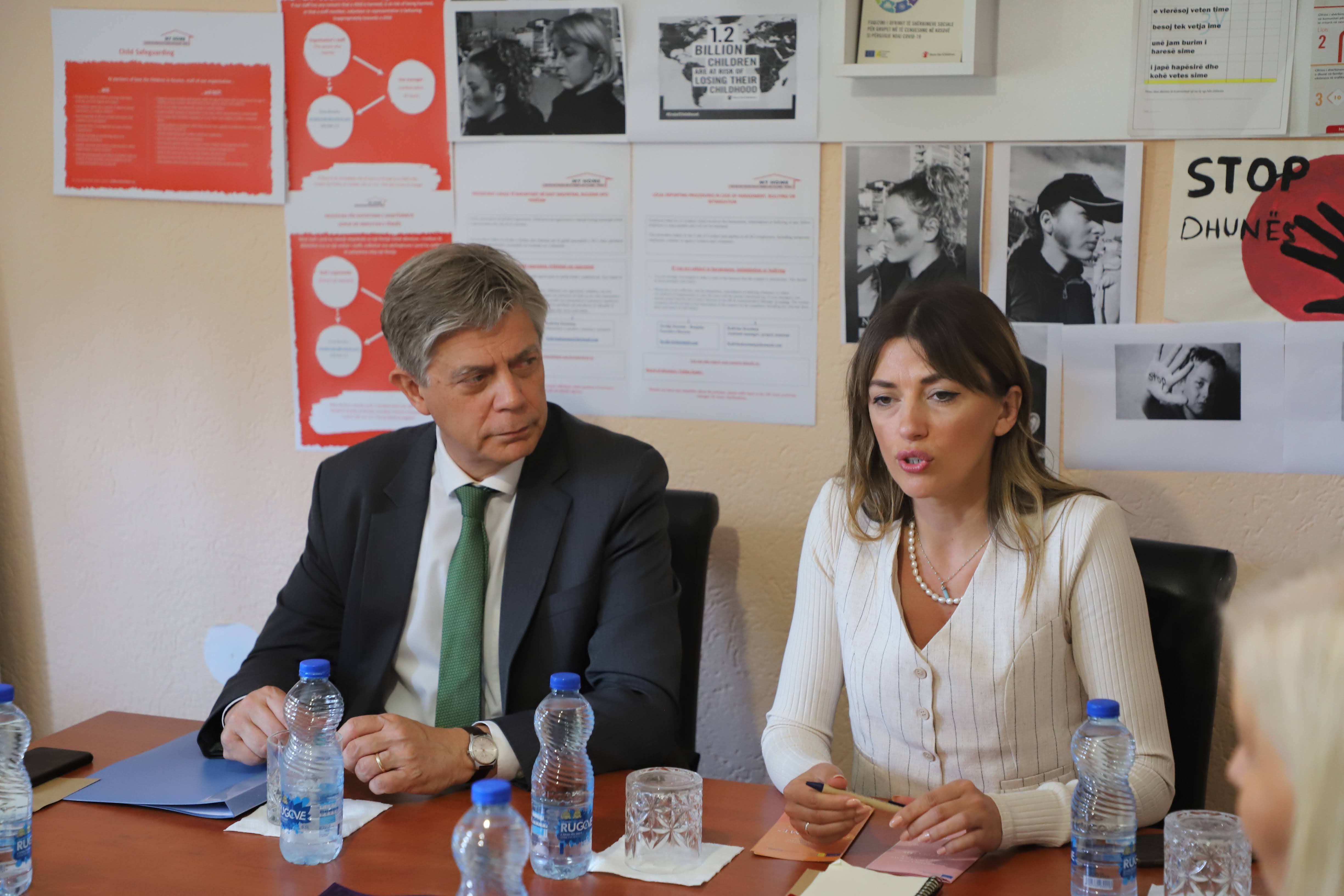 EULEX Head and Kosovo Minister of Justice Visit the “Center for Protection of Women and Children - My Home” in Ferizaj/Uroševac