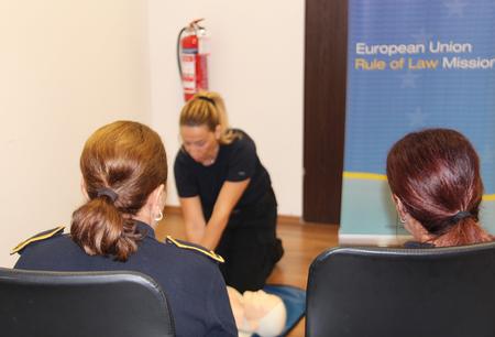 4. EULEX conducts medical training course at the Pristina Detention Center