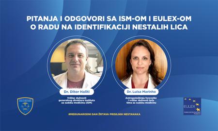 Pitanja i odgovori sa ISM-om i EULEX-om o radu na identifikaciji nestalih lica