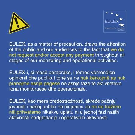 EULEX’s Announcement