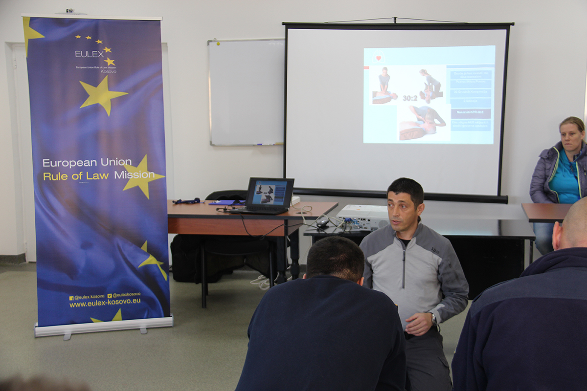 EULEX delivers basic life support training course for Kosovo Correctional Service staff