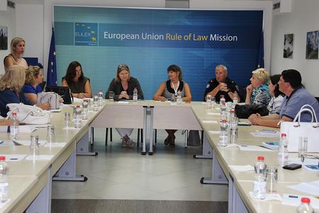 1. EULEX organizes roundtable discussion on women’s empowerment with the Kosovo Correctional Service Women Association