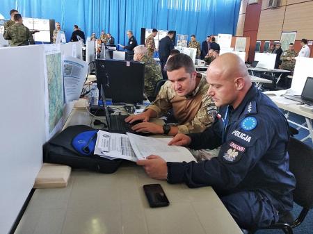2. EULEX participates in the SILVER SABRE 2018 joint training exercise in Pristina 
