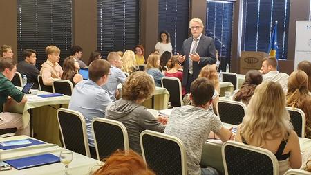 Acting Head of Mission gives lecture to “Kosovo International Summer Academy” students