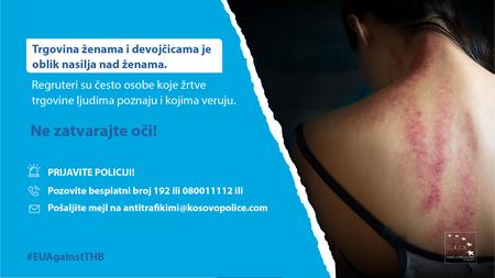 3.EULEX obeležava Evropski dan borbe protiv trgovine ljudima – Otvori oči
