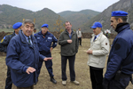 Xavier de Marnhac and Gilles Janvier praise the work of EULEX police and customs officers in northern Kosovo 