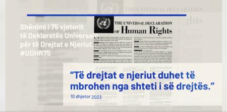 EULEX-i shënon 75 vjetorin e Deklaratës Universale për të Drejtat e Njeriut